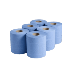 Rollo Secamanos Celulosa Azul